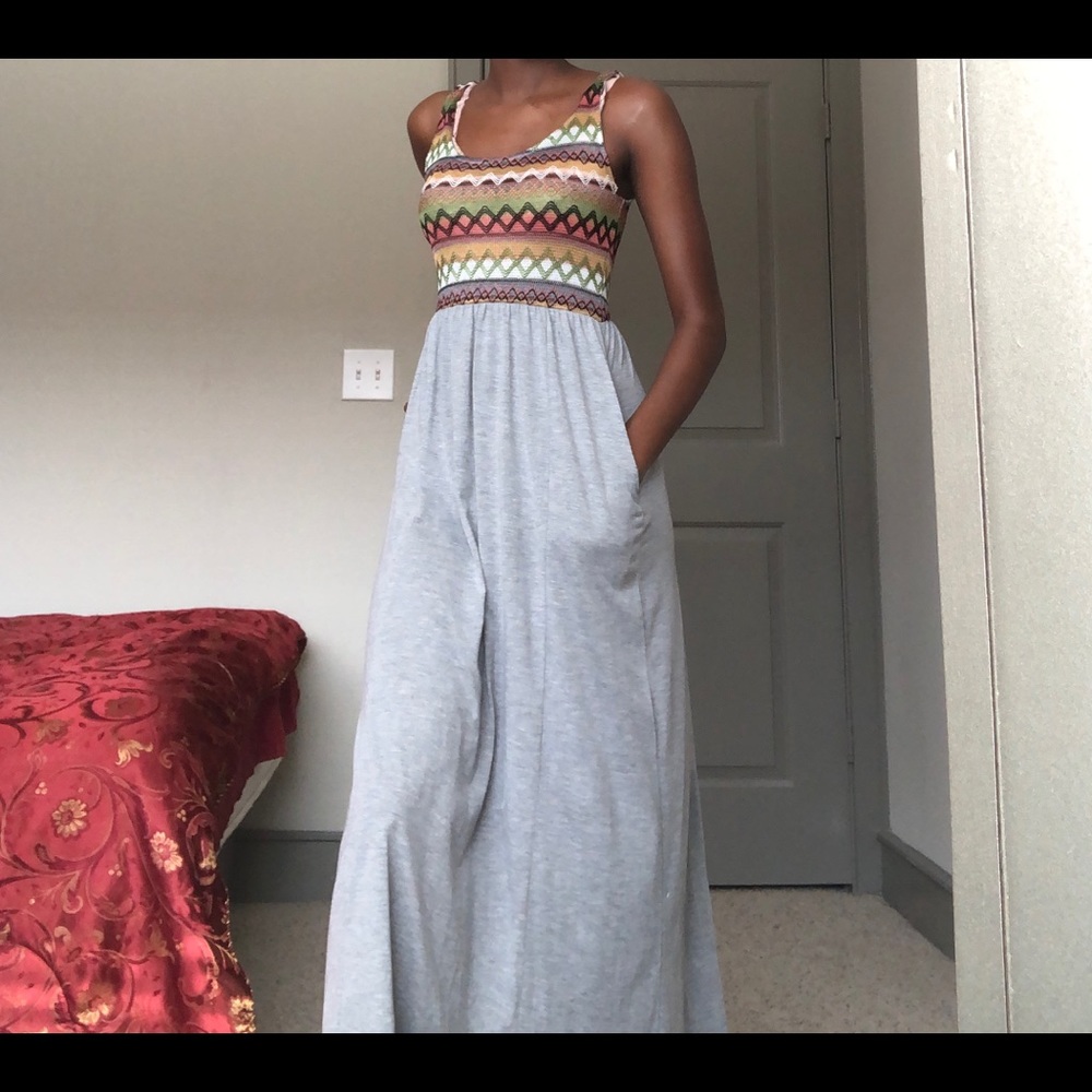 Long colorful top sundress